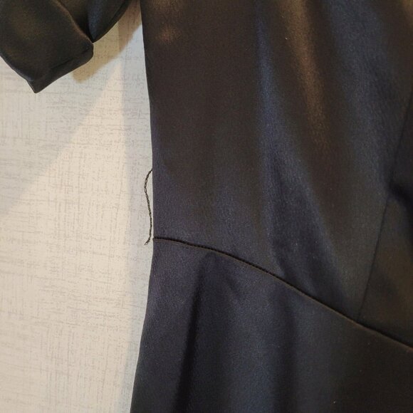 NWT ABS by Allen Schwartz Dress Womens 14 Black Short Sleeve Cocktail Vintage - Picture 8 of 10